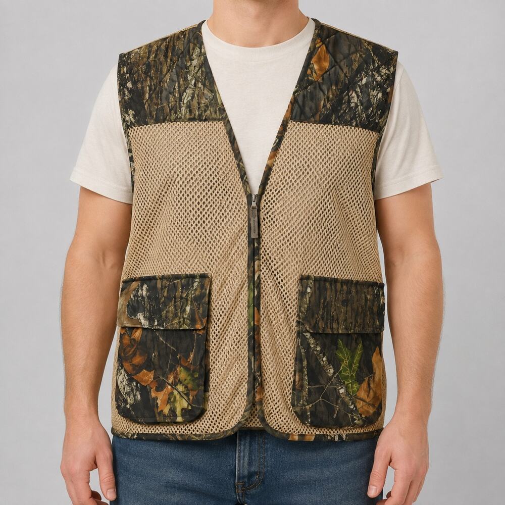 Game Winner Vest XL 2XL Mesh Hunting Camo Lightweight Pocket Outdoor Fishing